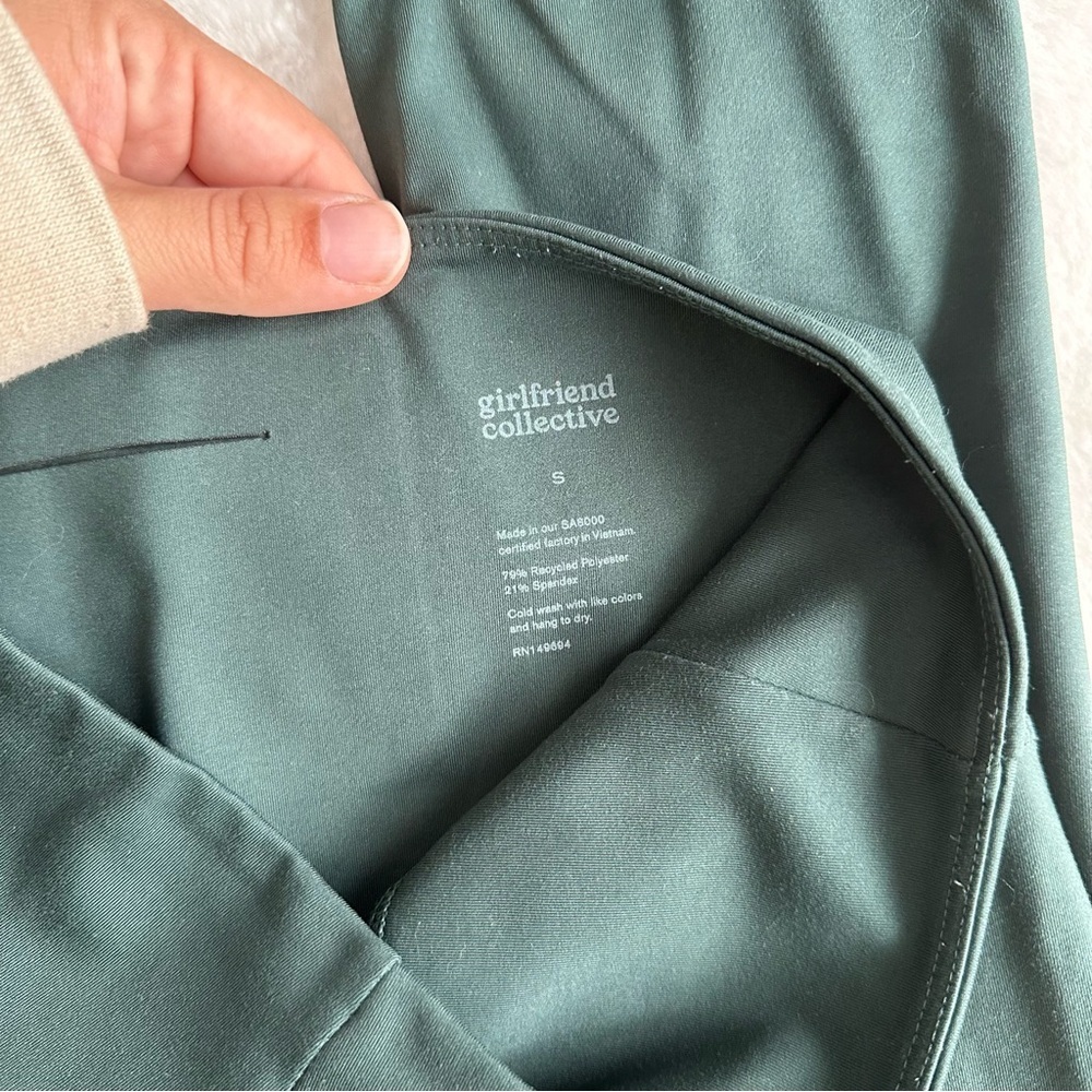 Girlfriend Collective Leggings Green Size Small - Picture 2 of 5